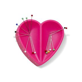 Igielnik magnetyczny serce [ Wymiary:  80  x 80  x 26 mm  ] | Prym Love – pink, 