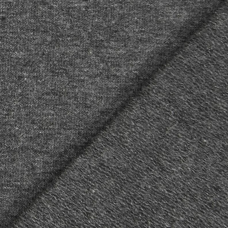 Lekka dresówka pętelkowa french terry melanż – antracyt,  image number 3