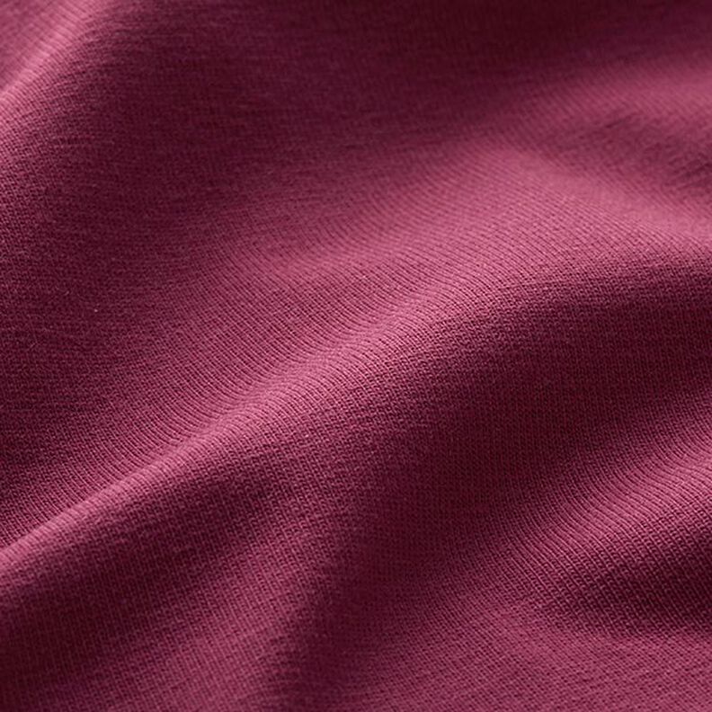 Dżersej bawełniany średniej ciężkości jednokol. – bordo,  image number 4