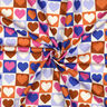 Popelina bawełniana serca w kratę | Poppy Fabrics – kość słoniowa/błękit królewski,  thumbnail number 3