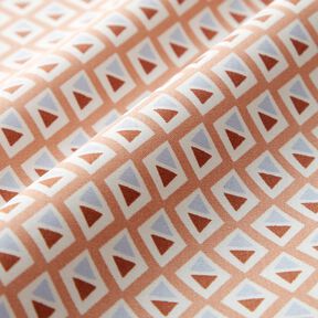 Bawełna powlekana małe romby – brąz/biel,  Bawełna powlekana małe romby – brąz/biel,