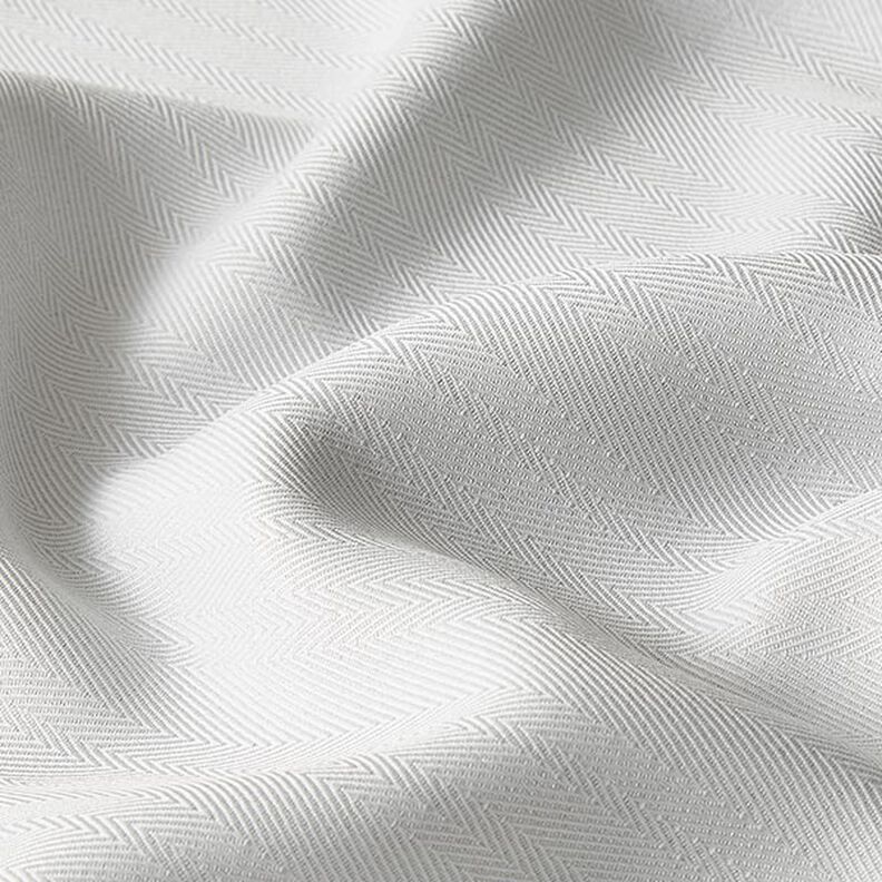 Tkanina zaciemniająca jodełka – biel,  image number 2