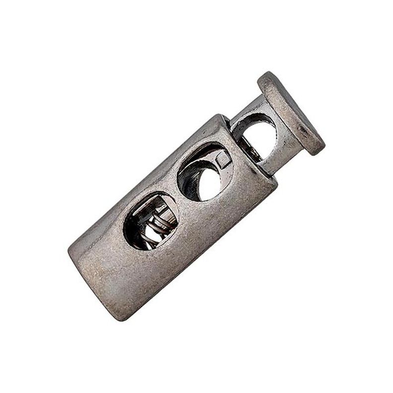 Stoper do sznurka [ Ø 5 mm ] – stare srebro metaliczny,  image number 1