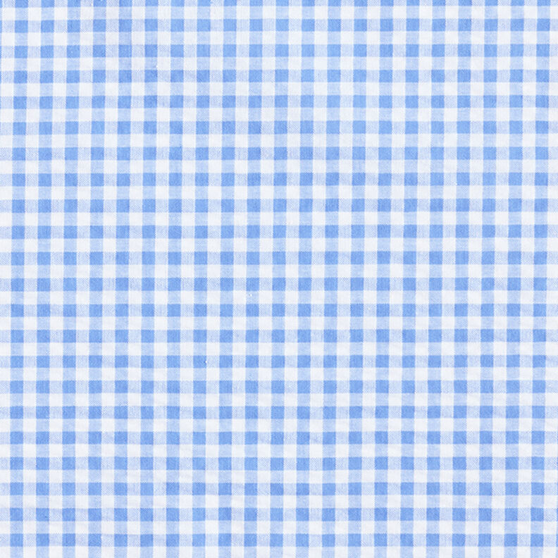 Kora Mieszanka z bawełną kratka Vichy – jasnoniebieski,  image number 1