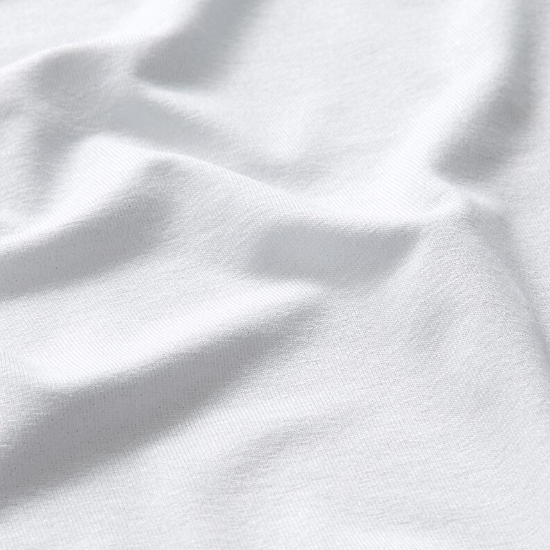 Dżersej wiskozowy brokat – biel,  image number 2