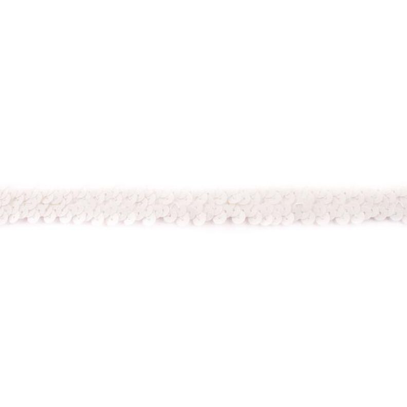 Elastyczna bordiura z cekinami [20 mm] – kość słoniowa,  image number 1