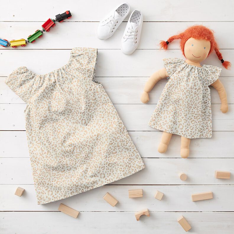 D?ersej pr??kowany subtelny wz&oacute;r w panterk? nadruk cyfrowy &ndash; biel,  image number 6