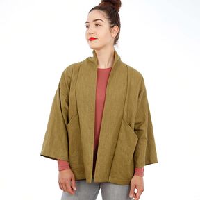 FRAU SINA - kurteczka kimono ze skośnymi kieszeniami, Studio Schnittreif | XS - XXL, 