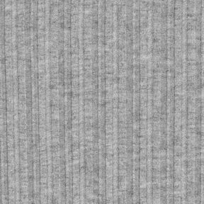 Dzianina prążkowana Melanż – jasnoszary, 