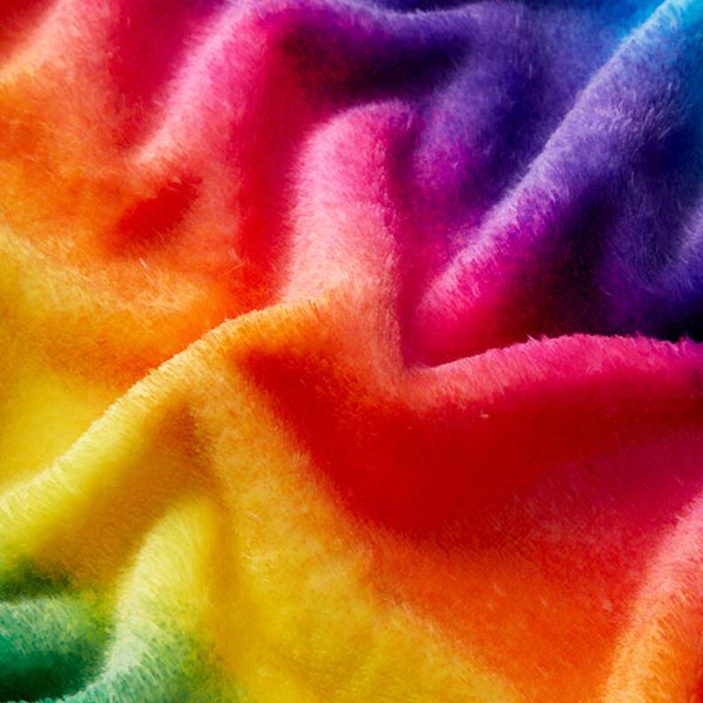 Sztuczne futerko – kolorowa tęcza,  image number 2