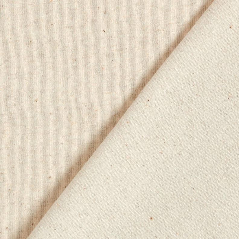 Dżersej z mieszanki bawełny i lnu jednokol. – naturalny,  image number 3