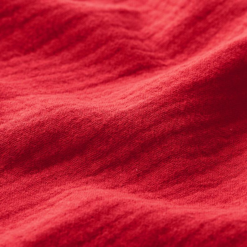 Muślin / Tkanina double crinkle – czerwień,  image number 3