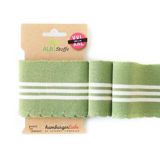 GOTS Dzianina Sciągaczowa eko CUFF ME WAVE [140 cm | 7,5 cm] | Albstoffe | Hamburger Liebe, 