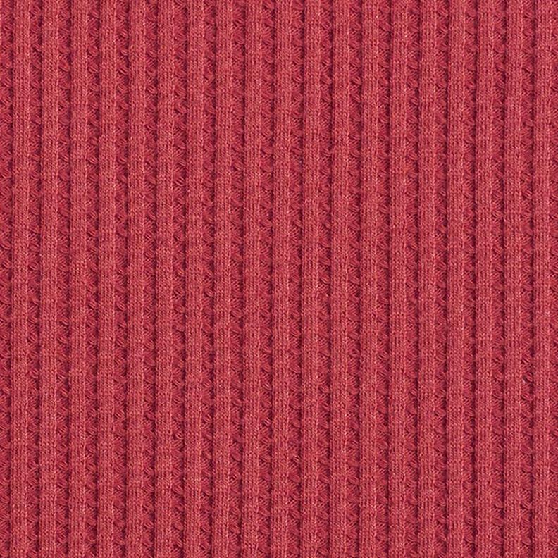Bawełniany dżersej wafelkowy jednokol. – czerwień karminowa,  image number 3