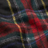 Materiał na płaszcze mieszanka z żywą wełną w szkocką kratę – czerń/czerwień,  thumbnail number 2
