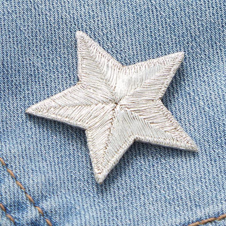 Aplikacja gwiazda – srebrny metaliczny,  image number 2