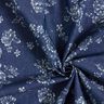 Chambray małe róże – granat/mleczna biel,  thumbnail number 3