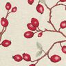 Tkanin dekoracyjna Gobelin dzikie róże – jasnobeżowy/czerwień,  thumbnail number 9