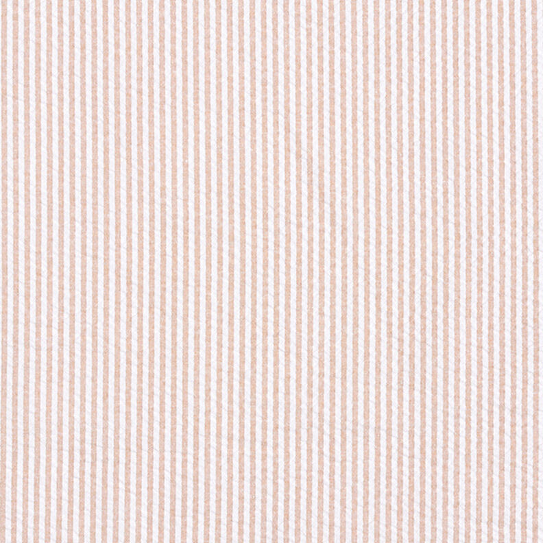 Kora Mieszanka z bawełną paski – beż/mleczna biel,  image number 1