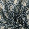 Krepa szyfonowa paisley i lureksowe paski – czerń/srebrny niebieski,  thumbnail number 3