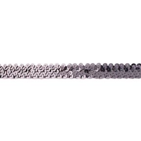 Elastyczna bordiura z cekinami [20 mm] – stare srebro metaliczny, 