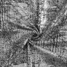 Dzianina swetrowa z metalicznym abstrakcyjnym nadrukiem – srebrny metaliczny/czerń,  thumbnail number 4
