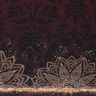 Dżersej bawełnianyTkanina z bordiurą mandala ze złotymi plamkami | Glitzerpüppi – czarny brąz/złoto,  thumbnail number 1