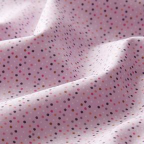 Popelina bawełniana kolorowe minikropki – pastelowy fiolet, 