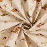 Popelina bawełniana ptaki na łące – naturalny,  thumbnail number 3