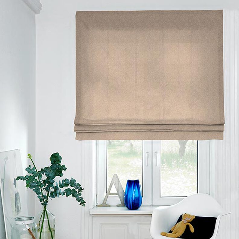 Tkanina dekoracyjna półpanama chambray, z recyklingu – średni brąz,  image number 5