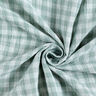 Muślin / Tkanina double crinkle kratka Vichy z barwionej przędzy – zieleń trzcinowa/biel,  thumbnail number 5