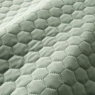Tkanina tapicerska pikowany aksamit plaster miodu – zieleń trzcinowa, 