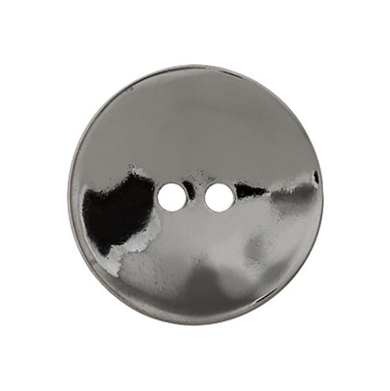 Guzik metalowy, 2 dziurki  – antracyt,  image number 1