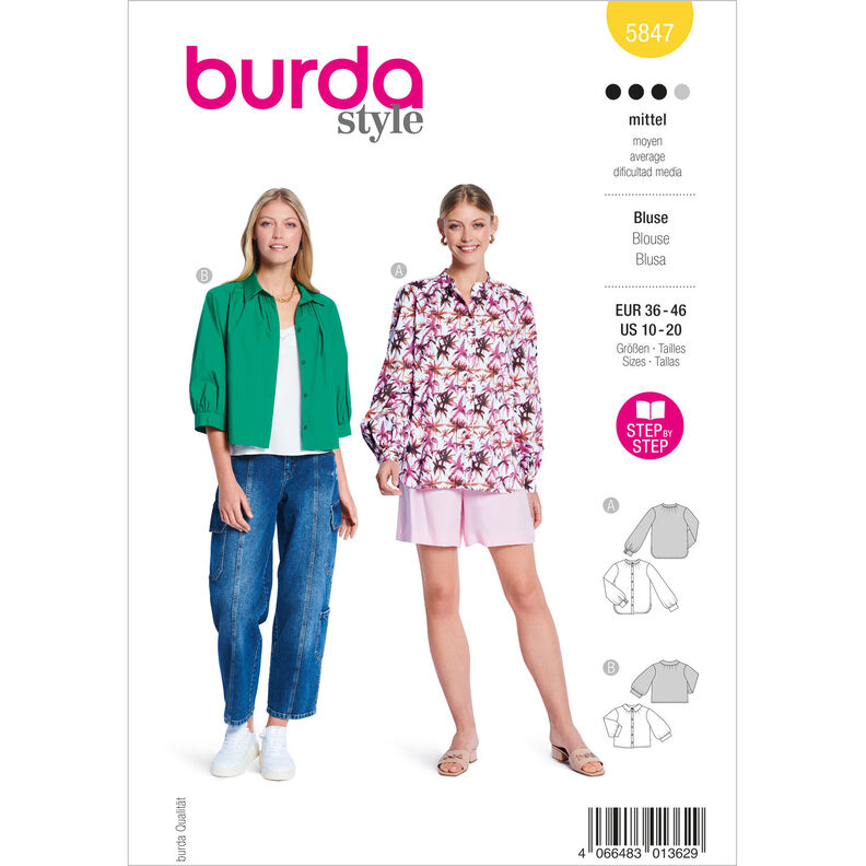 Bluza | Burda 5847 | 36-46,  image number 1