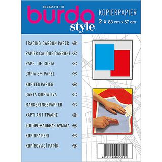 Burda Papier do kopiowania niebieski i czerwony, 