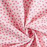 Tkanina dekoracyjna bawełna diagonalna – miniserduszka – jasny róż,  thumbnail number 3