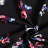 Tkanina wiskozowa w malowane kwiaty – czerń,  thumbnail number 3