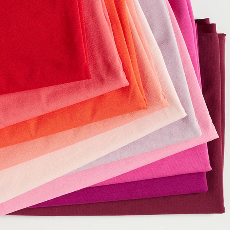 Dżersej bawełniany średniej ciężkości, jednokol. – pink,  image number 5