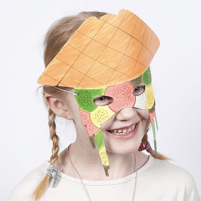 Kidsbox Tekturowa maska do pomalowania,  image number 1