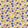 Tkanina bawełniana Kreton okrągłe kwiaty – krem/pastelowy beż,  thumbnail number 1