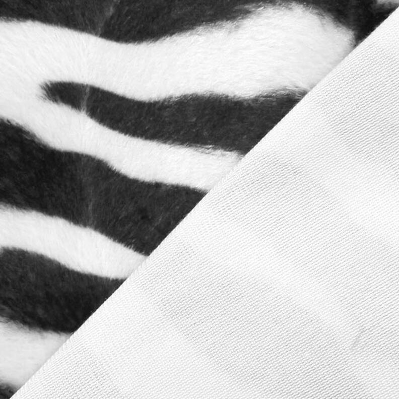 Imitacja sierści zwierzęcej zebra – czerń/biel,  image number 4
