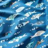 Tkanina bawełniana Kreton abstrakcyjne ryby – błękit,  thumbnail number 2