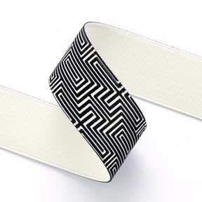 Guma – labirynt [ 3,5 cm ] – czerń/biel, 