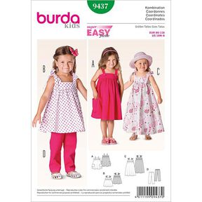 Sukienka dla niemowląt / Spodnie, Burda 9437, 