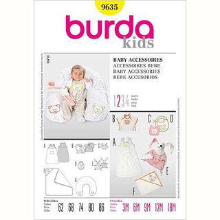 Dodatki niemowlęce, Burda 9635, 