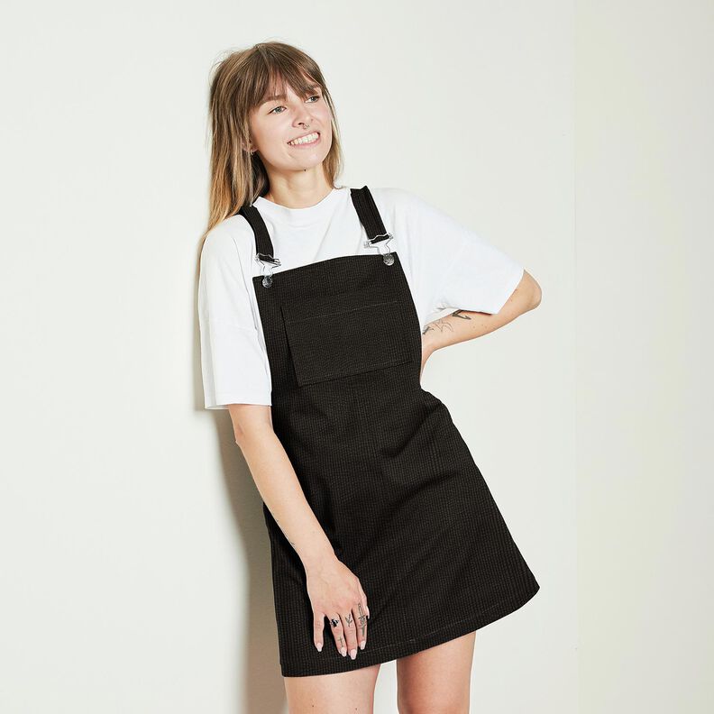 Sztruks szeroki Bubble Jednokol – czerń,  image number 8