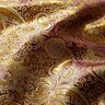 Żakard odzieżowy metaliczny wzór Paisley – lilia/złoto,  thumbnail number 2