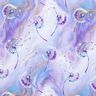 Dżersej bawełniany marmurkowe dmuchawce | Glitzerpüppi  – liliowy/lilia,  thumbnail number 1