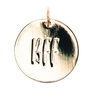Przywieszka BFF [Ø17 mm] | Rico Design – złoto metaliczny, 