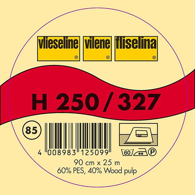 H 250 Wkładka do przyprasowania | Vilene – antracyt,  image number 2